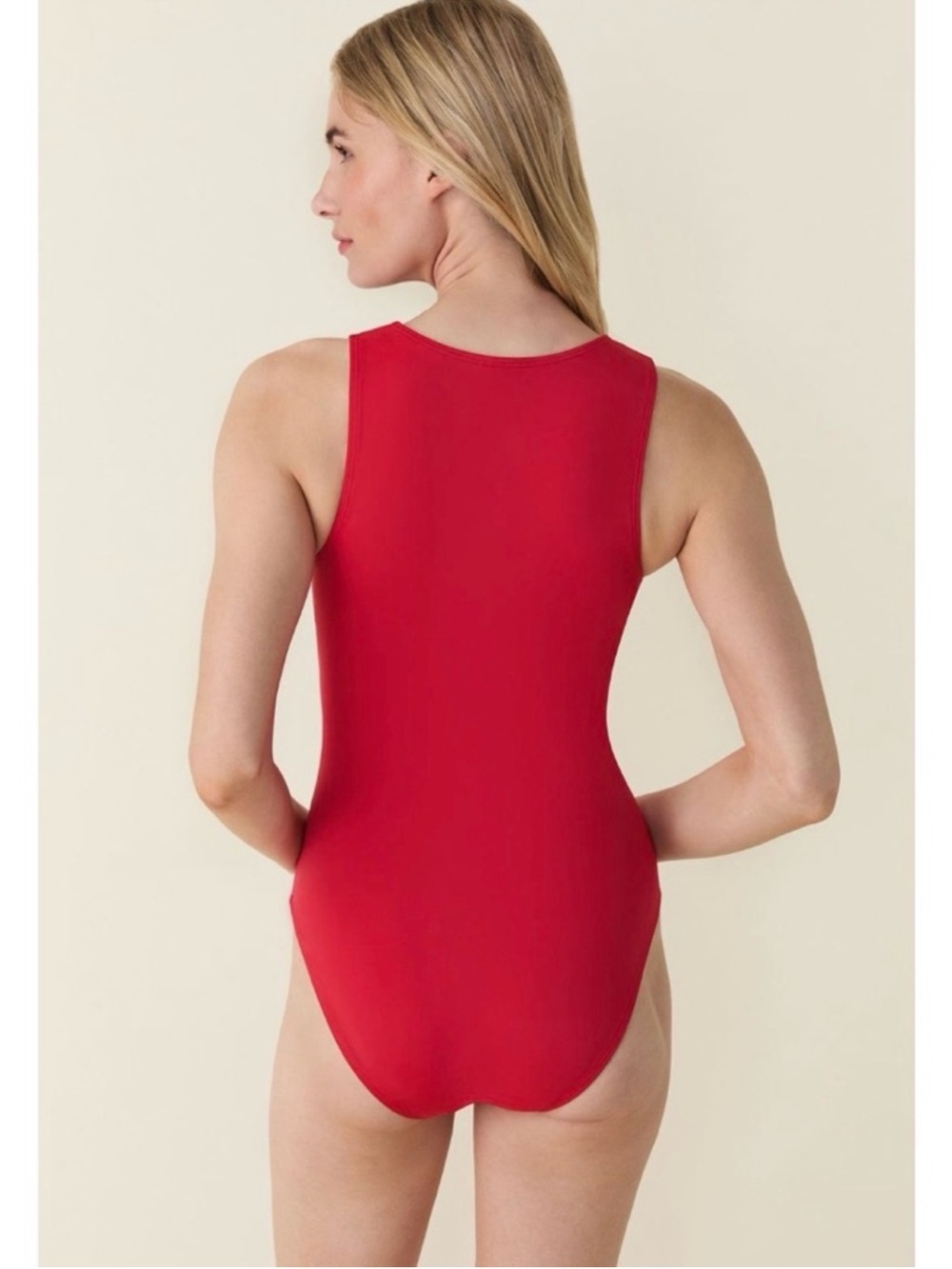 Like New Andie Swim The Malibu One Piece Swimsuit Cherry Red XXLT - Picture 6 of 16